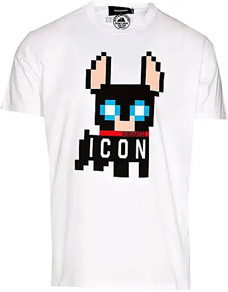 DSQUARED2 PIXELATED PUPPY T-SHIRT